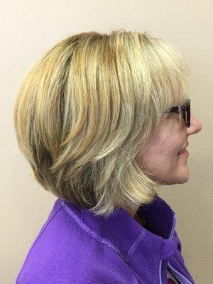 Color and cut with the right angle gives style and layers for great results