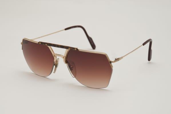 Noel Rich Boutique exclusive rare 1980's iconic Alpina golden aviators.