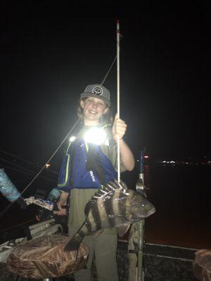 Sheepshead bowfishing