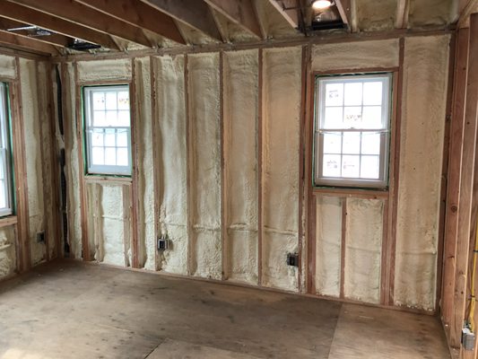 Closed-Spray Foam job in Rye