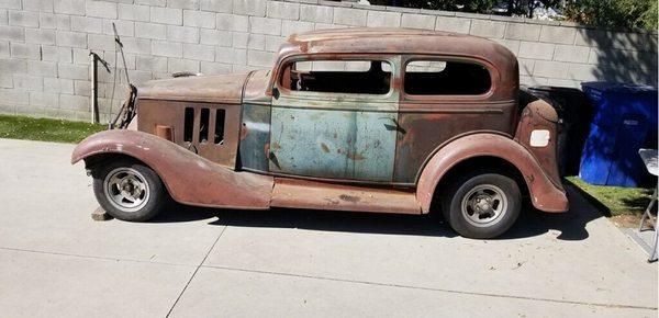 1933 Chevy coming in to be built