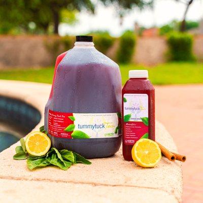 Try our detox drinks that come served in Gallons and 20 oz.