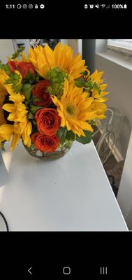 Sunflower arrangement