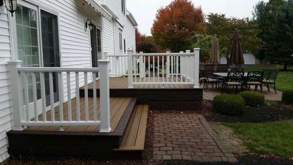 Install new Trex decking and railings.