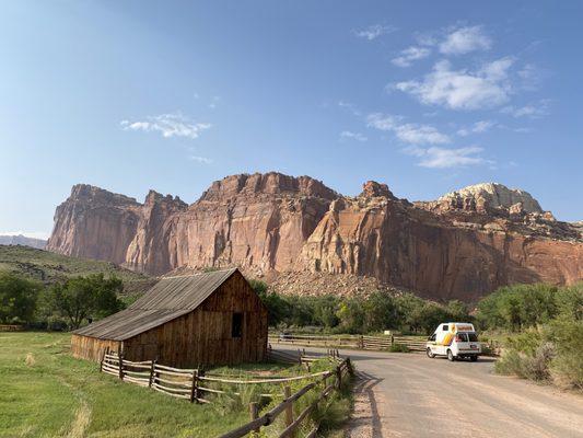 Campervan at Capitol Reef