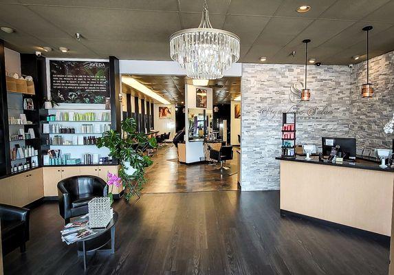 A Gorgeous Reception Area with Beautiful Chandelier to Welcome you in.