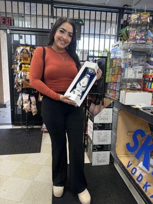 A Happy Customer With Her Favorite Saki :)