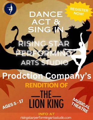 Production company auditions for The Lion King Jr.