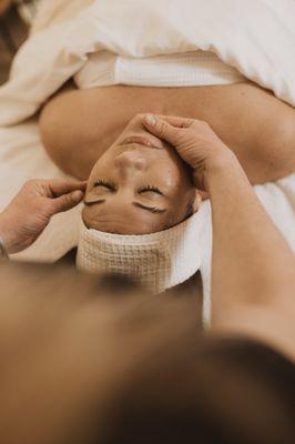 We love to offer Gua Sha, an amazing facial to lift and shape your facial muscles.