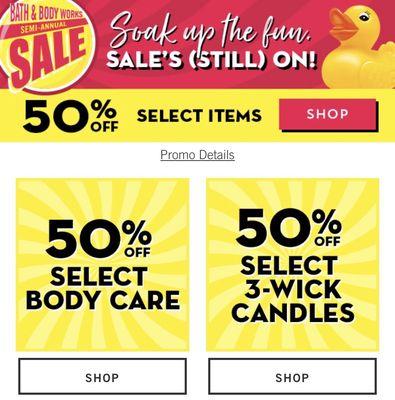 Love Bath and Body Works Semi-Annual Sales