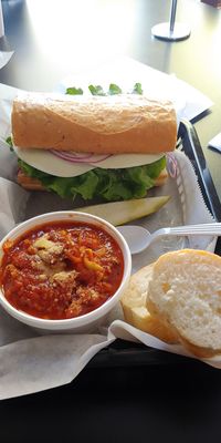 The most delicious Italian sub and lasagna soup in DuPage County!