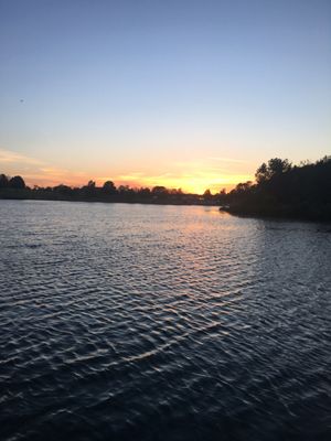 Sunset on the water