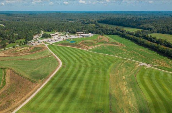 NG Turf sod farm: aerial view