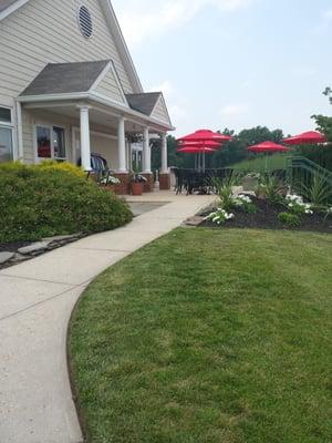 Clubhouse patio..