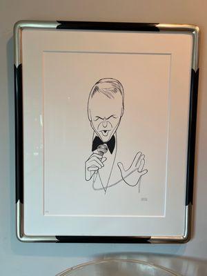 Frank Sinatra by Hirschfeld.