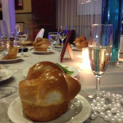 Tablescape with Challah Brioche