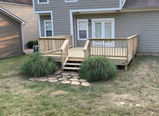 Beautiful one level deck rebuild for clients in Nolensville, TN.