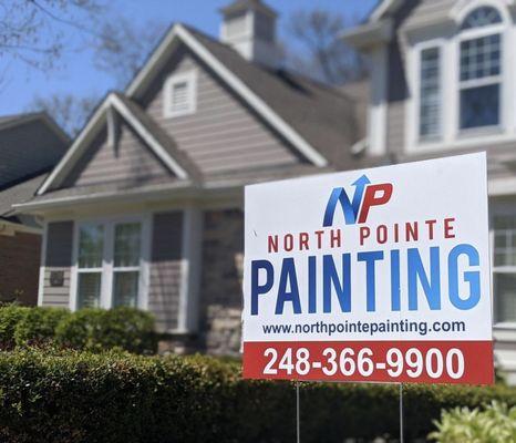 Exterior painting by North Pointe Painting Commerce Michigan