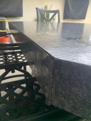 Bar top seam cracking.