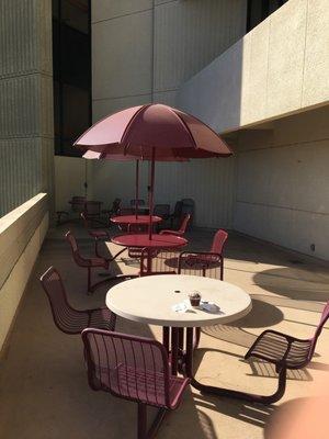 Nice patio on the second floor( outdoor seating for cafe)