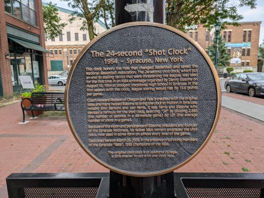 24-Second Shot Clock monument, Syracuse