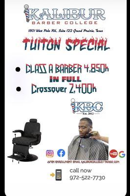 tuition special limited time only!