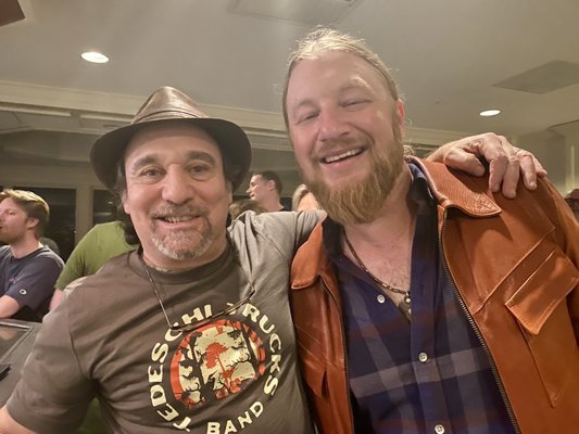 We met Derek Trucks at our hotel after the concert with Scott Y!