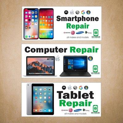 Best cracked screen repair shop in San Anselmo for iPhone google pixel Samsung galaxy Huawei HTC LG iPad MacBook Pro and many more!