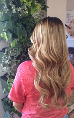 Balayage with a shadowed root for a low maintenance look by Nicole