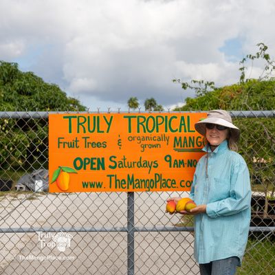 Owner Chris at the Entrance to Truly Tropical!