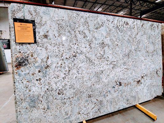 One of the many granite slabs