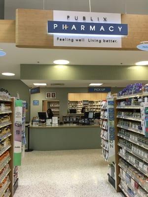 Publix Pharmacy  is inside the Publix Supermarket.