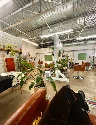 Boho/Plant vibes salon