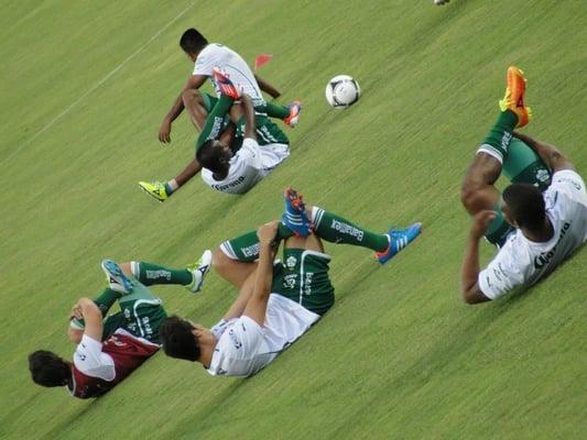 Santos warming up