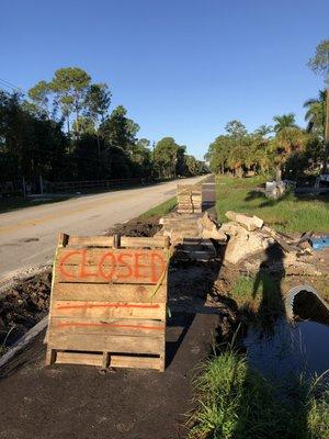 Newly paved sidewalk destroyed by "licensed professionals"