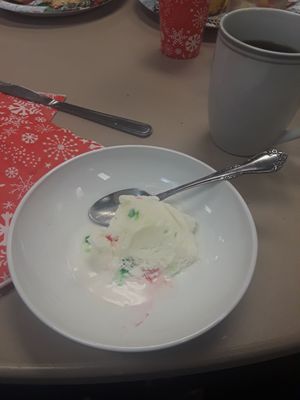 Peppermint stick ice cream...Happy Holidays!