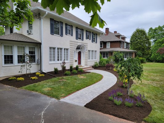 Created a beautiful walkway with new planting !!!