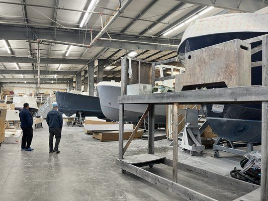 Hulls for in progress boats