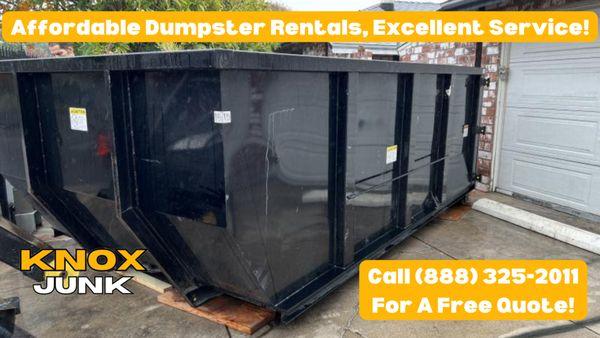 Residential dumpster rental company.