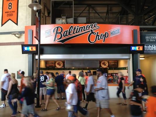 The orioles BBQ stall