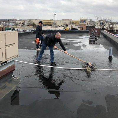 Repairing seams on an EPDM flat roof