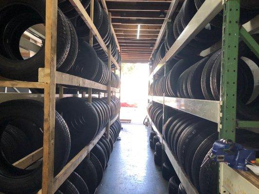 Take a look at what is like being inside our business and some of the tires we carry..