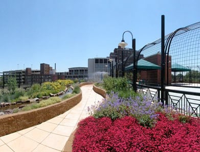 Schwab Rehabilitation Hospital rooftop garden