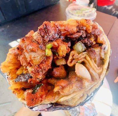 Al pastor burrito