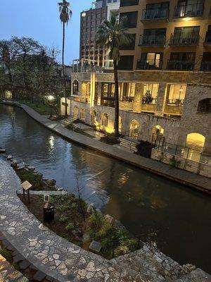 View from a window on the river