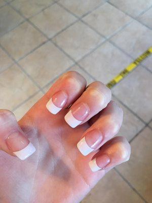 french nails at lucky nails spa