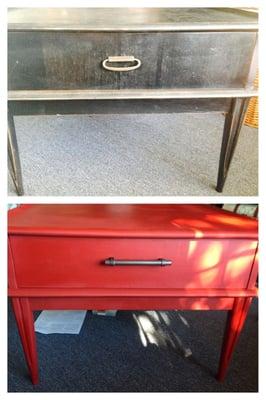 Nightstand before & after