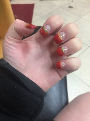 cute christmas nail