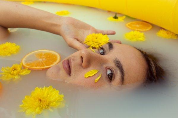 Orange Milk Bath; Kirstyn M