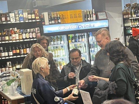 Sake tasting.